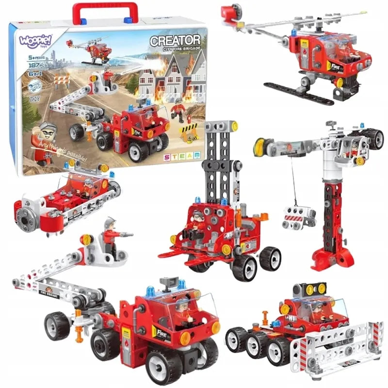 WOOPIE statybų rinkinys Creator City Fire Brigade